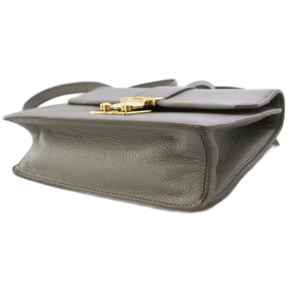 Miu Miu Shoulder Bag Leather Gray — view 4