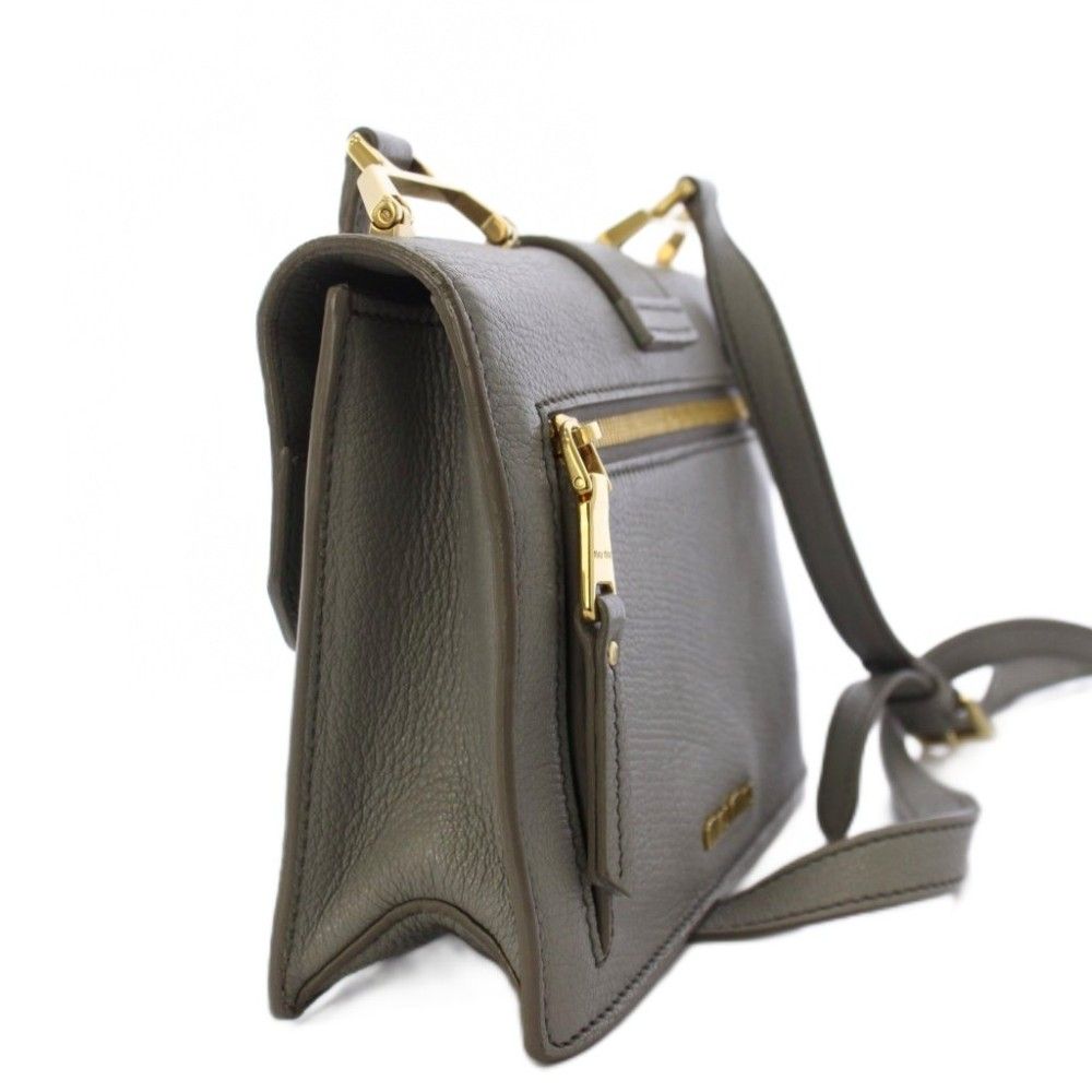 Miu Miu Shoulder Bag Leather Gray — view 2