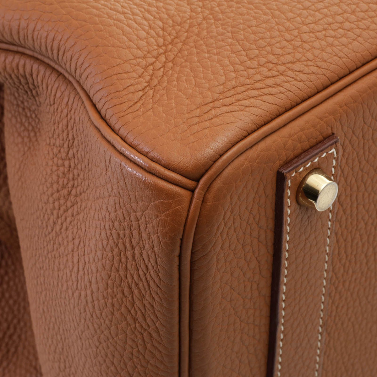 Hermes Birkin 40 Gold Handbag Togo — view 6