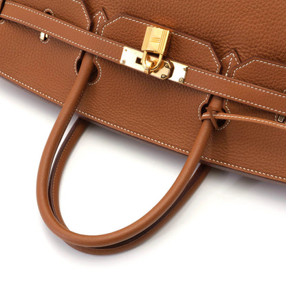 Hermes Birkin 40 Gold Handbag Togo — view 4