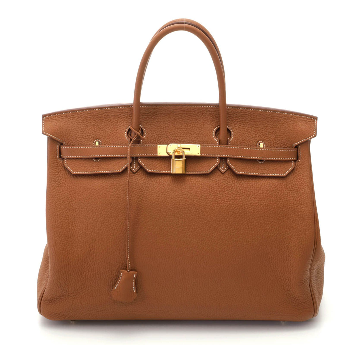 Hermes Birkin 40 Gold Handbag Togo