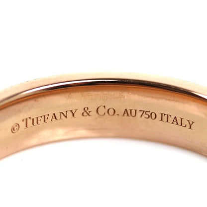 Tiffany & Co 18k Pink Gold T Two Narrow Ring Diamond — view 5