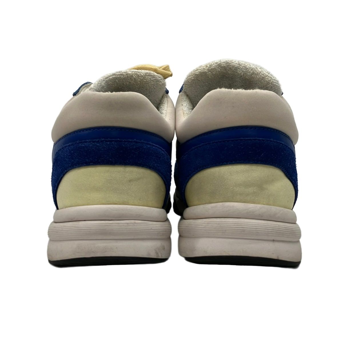 Chanel Sneakers White Blue Black CC Logo Leather — view 3