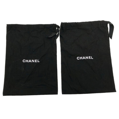 Chanel Sneakers White Blue Black CC Logo Leather — view 6