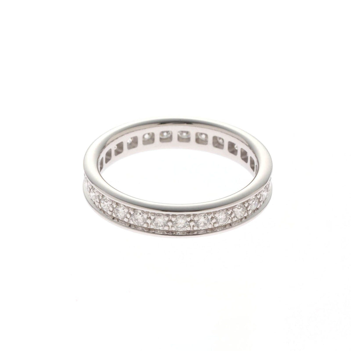 Cartier Ballerina Band WG D 46 Ring 18k White Gold 18k Silver