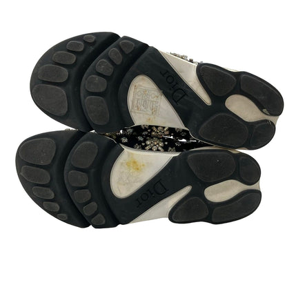 Dior Sneakers Black Clear Sequins Rhinestone Beads — view 4