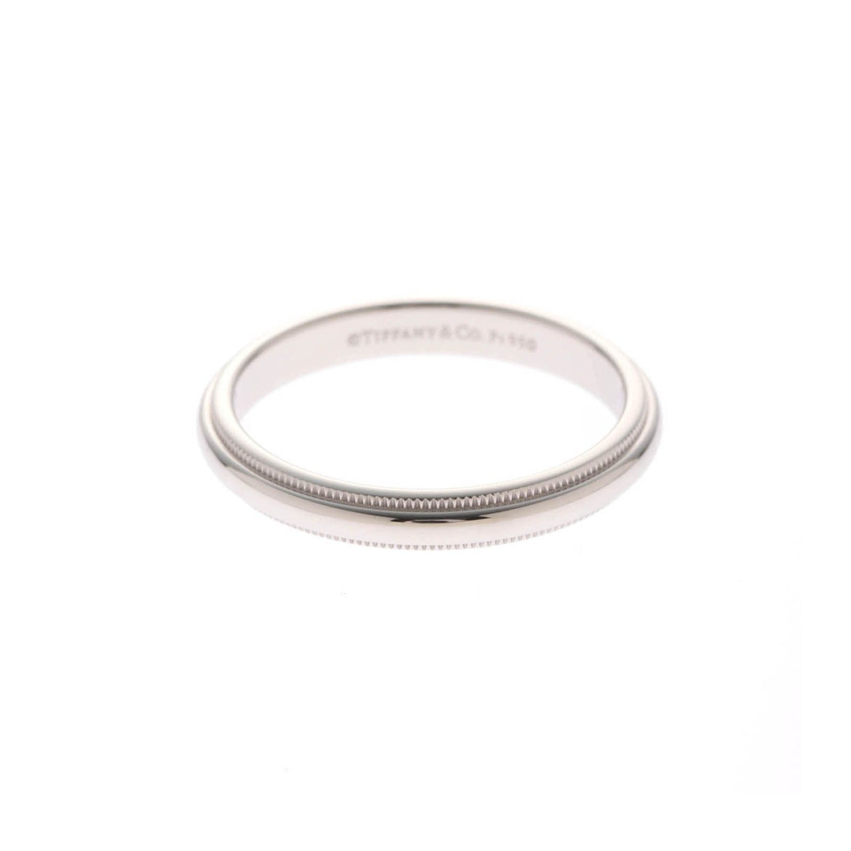 Tiffany & Co Milgrain Band PT Ring Platinum Silver