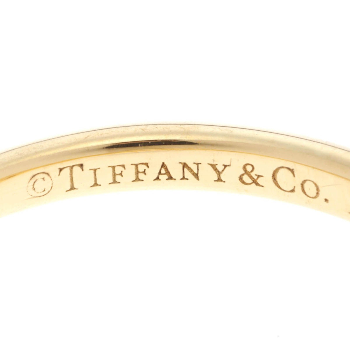 Tiffany & Co Solitaire YG PT Ring 18k Yellow Gold 18k — view 3