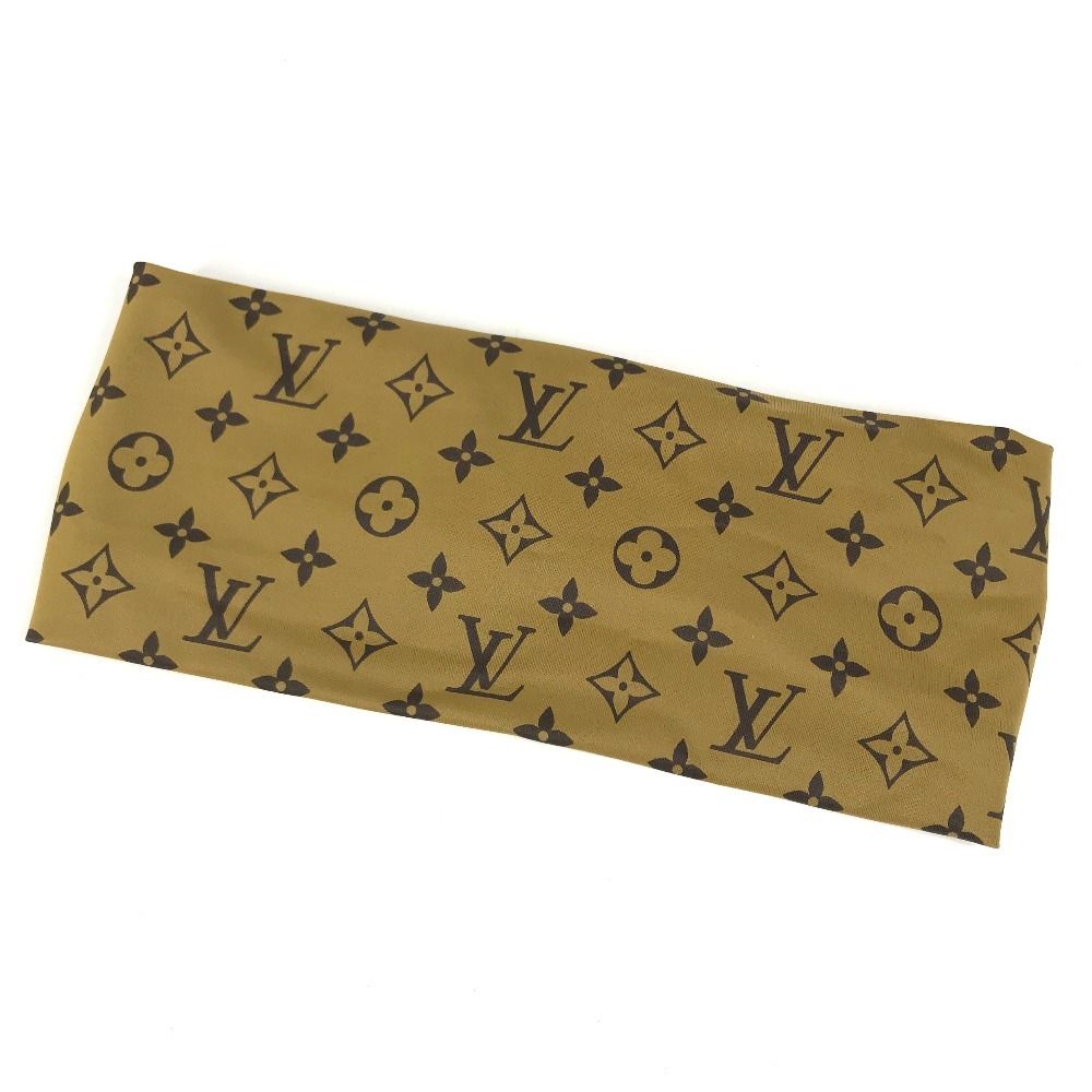 Louis Vuitton Headband Monogram Reverse Nylon Beige