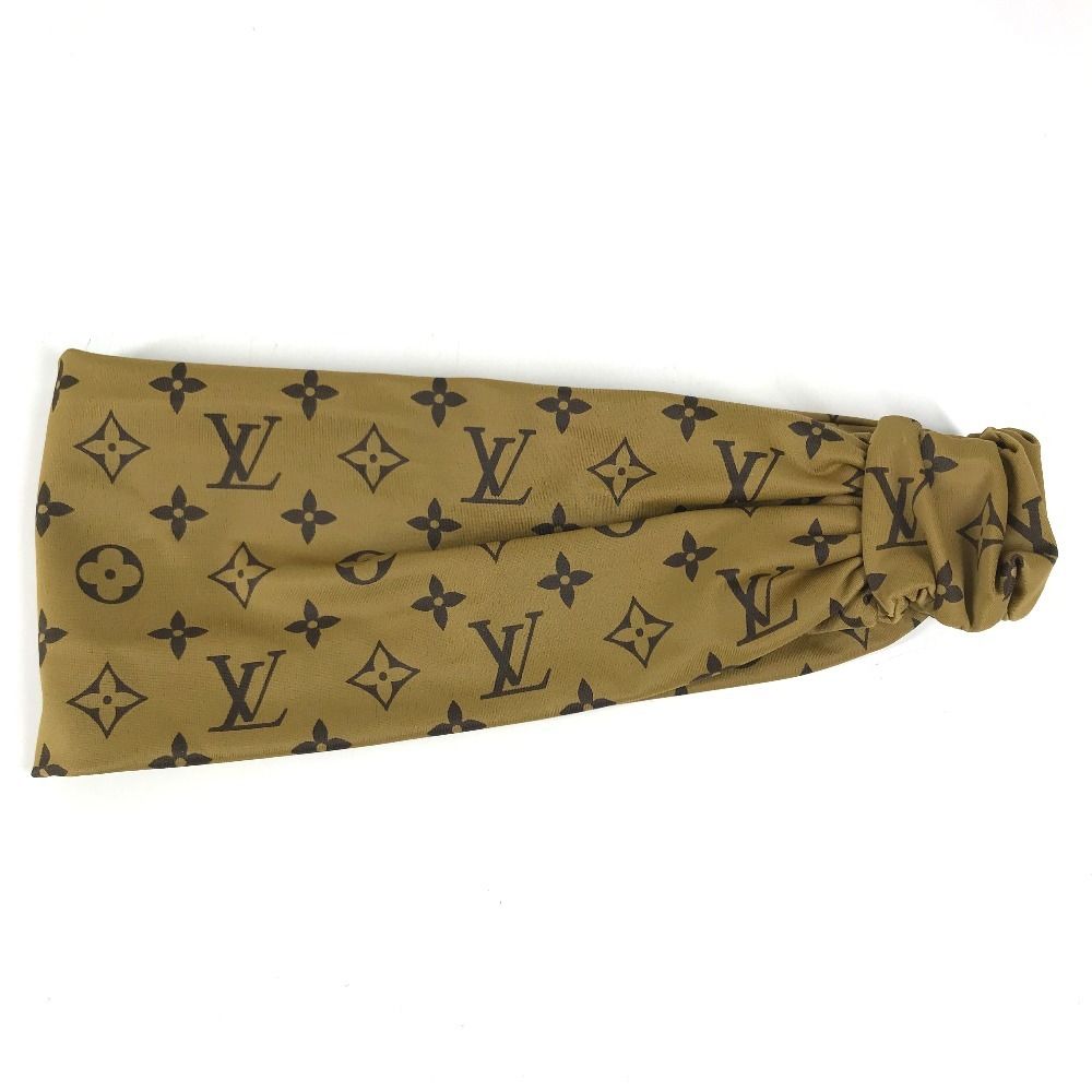 Louis Vuitton Headband Monogram Reverse Nylon Beige — view 8