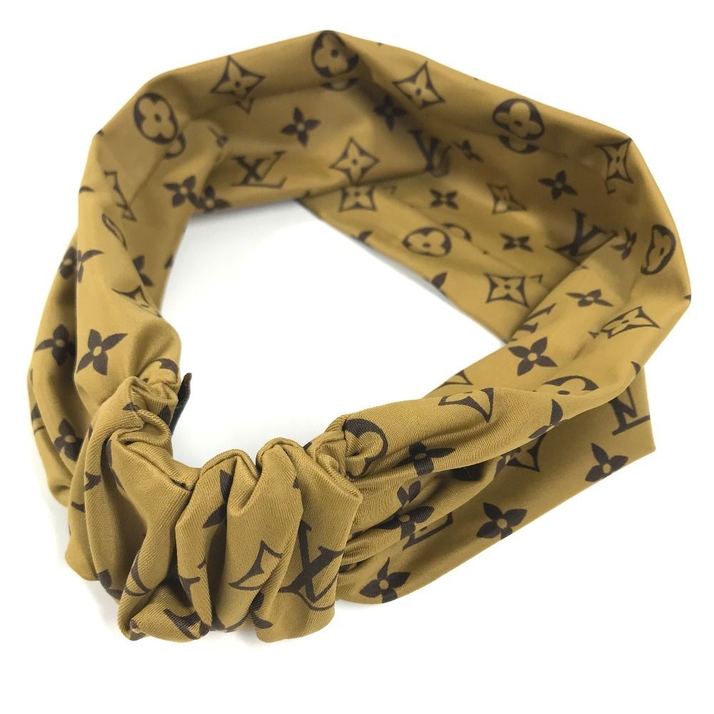 Louis Vuitton Headband Monogram Reverse Nylon Beige — view 4