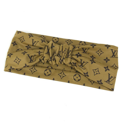 Louis Vuitton Headband Monogram Reverse Nylon Beige — view 2