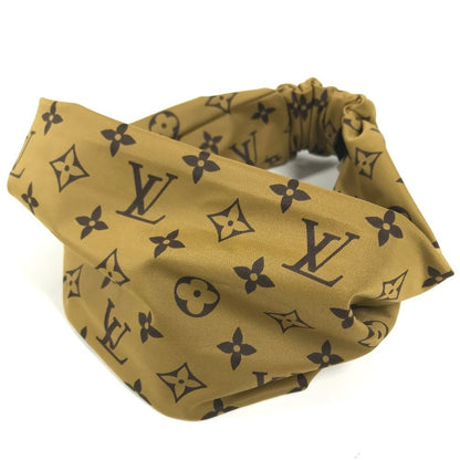Louis Vuitton Headband Monogram Reverse Nylon Beige — view 3