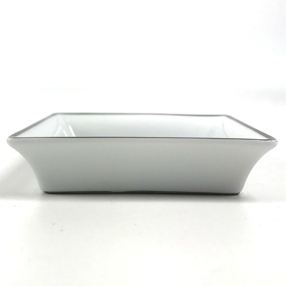 Hermes Ashtray Logo Elephant Hommage L Afrique Glass White — view 4