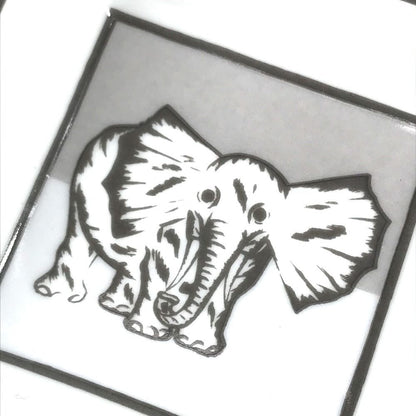 Hermes Ashtray Logo Elephant Hommage L Afrique Glass White — view 5
