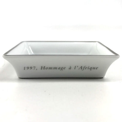 Hermes Ashtray Logo Elephant Hommage L Afrique Glass White — view 2