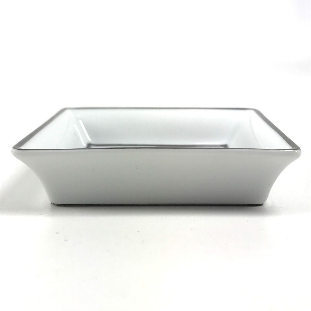 Hermes Ashtray Logo Elephant Hommage L Afrique Glass White — view 3
