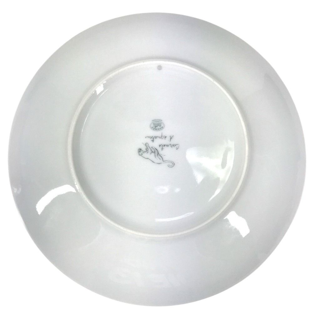 Hermes Plate Carnets D'equateur 21 Deer 21 Dessert Ceramic Multicolor — view 2