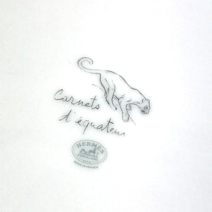 Hermes Plate Carnets D'equateur 21 Deer 21 Dessert Ceramic Multicolor — view 6