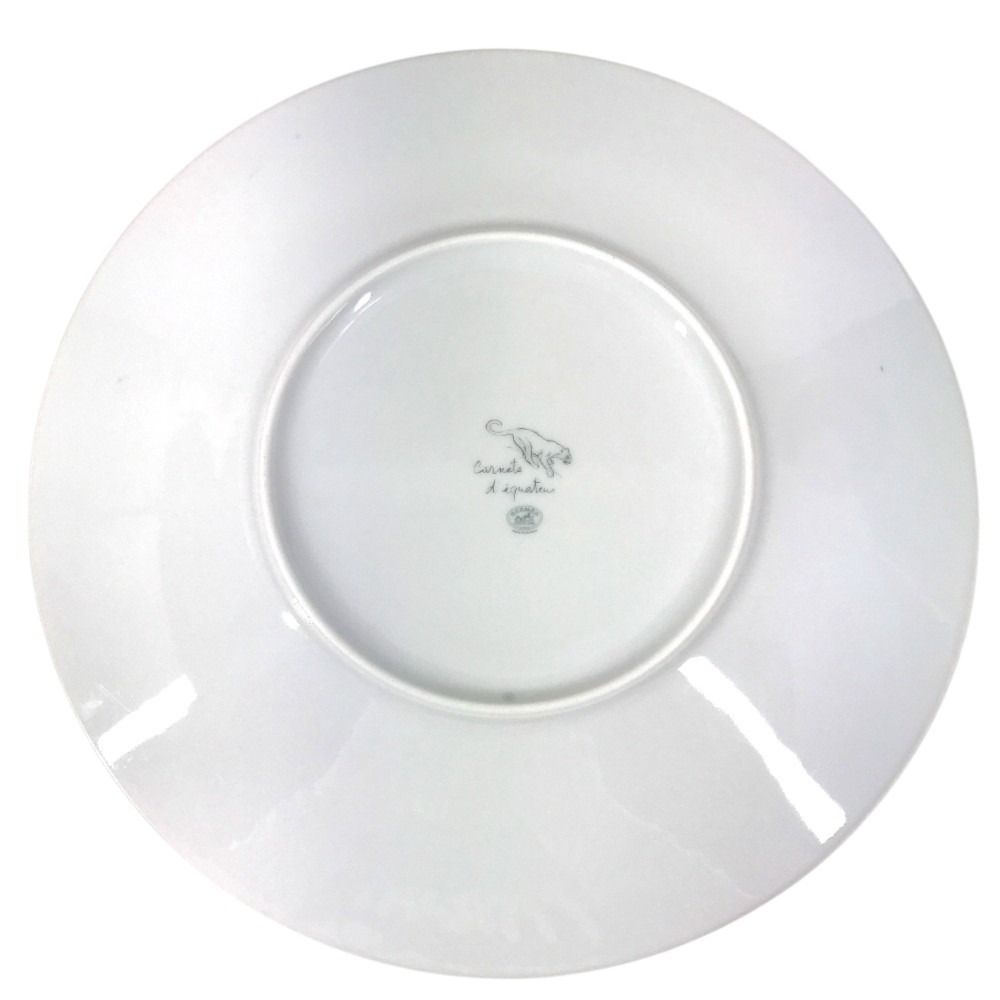 Hermes Plate Carnets D'equateur 27 Jaguar Tiger Dinner Ceramic Multicolor — view 7