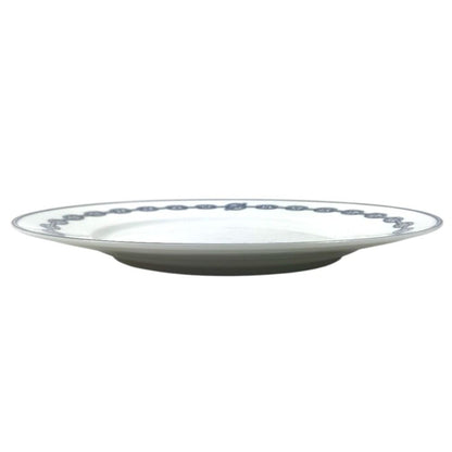 Hermes Plate 27 Chaine D'ancre Logo Dinner Ceramic White — view 3