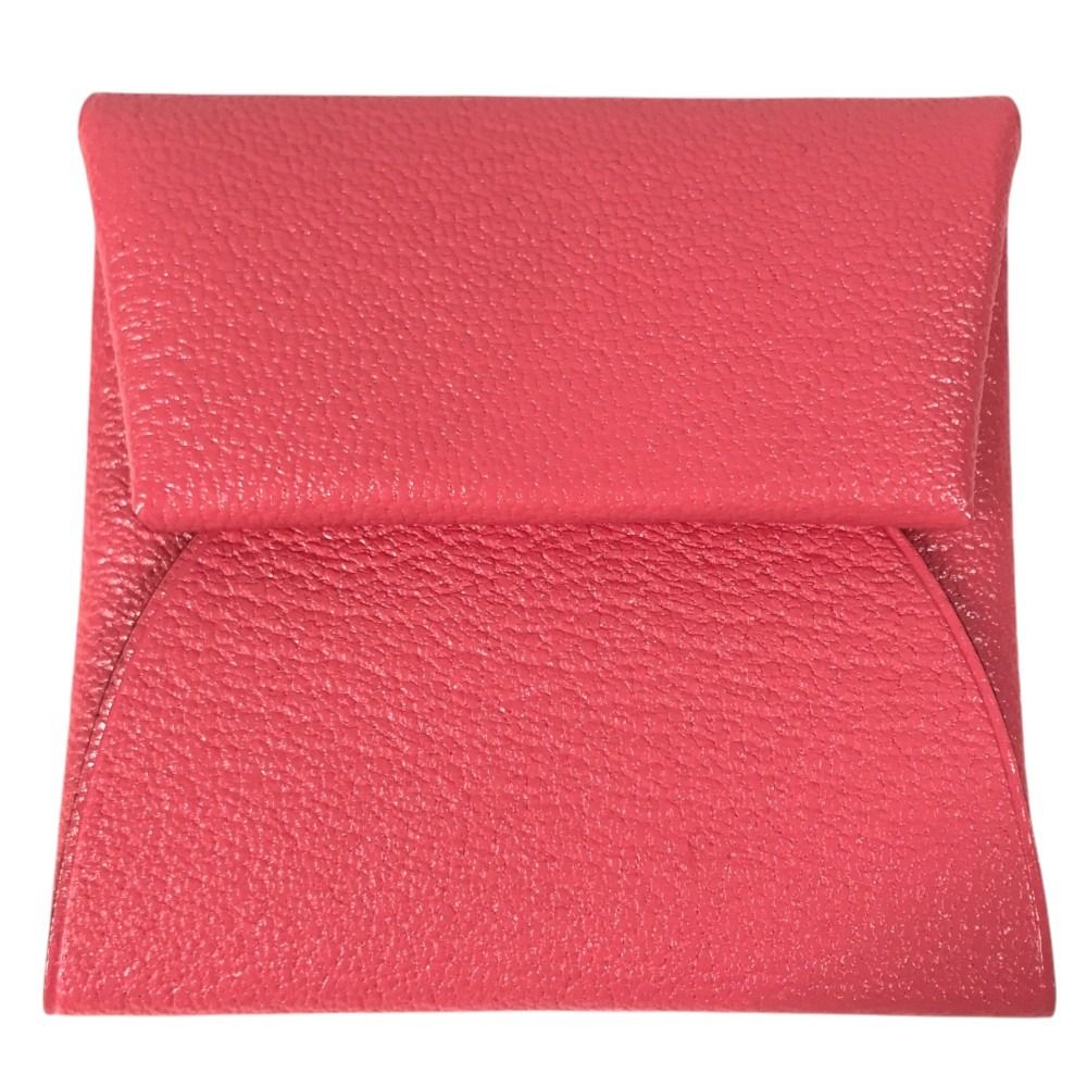 Hermes Coin Purse Bastia Chevre Rose Azalea Pink