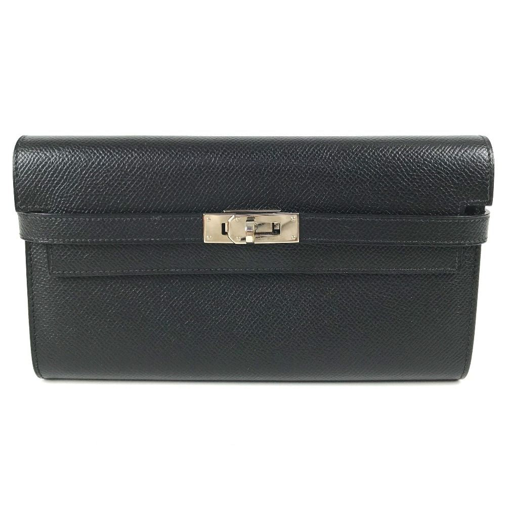 Hermes Wallet Kelly Epsom Black