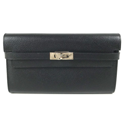 Hermes Wallet Kelly Epsom Black