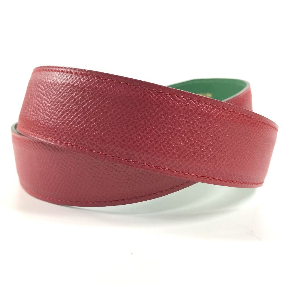 Hermes Belt Bicolor Leather Red