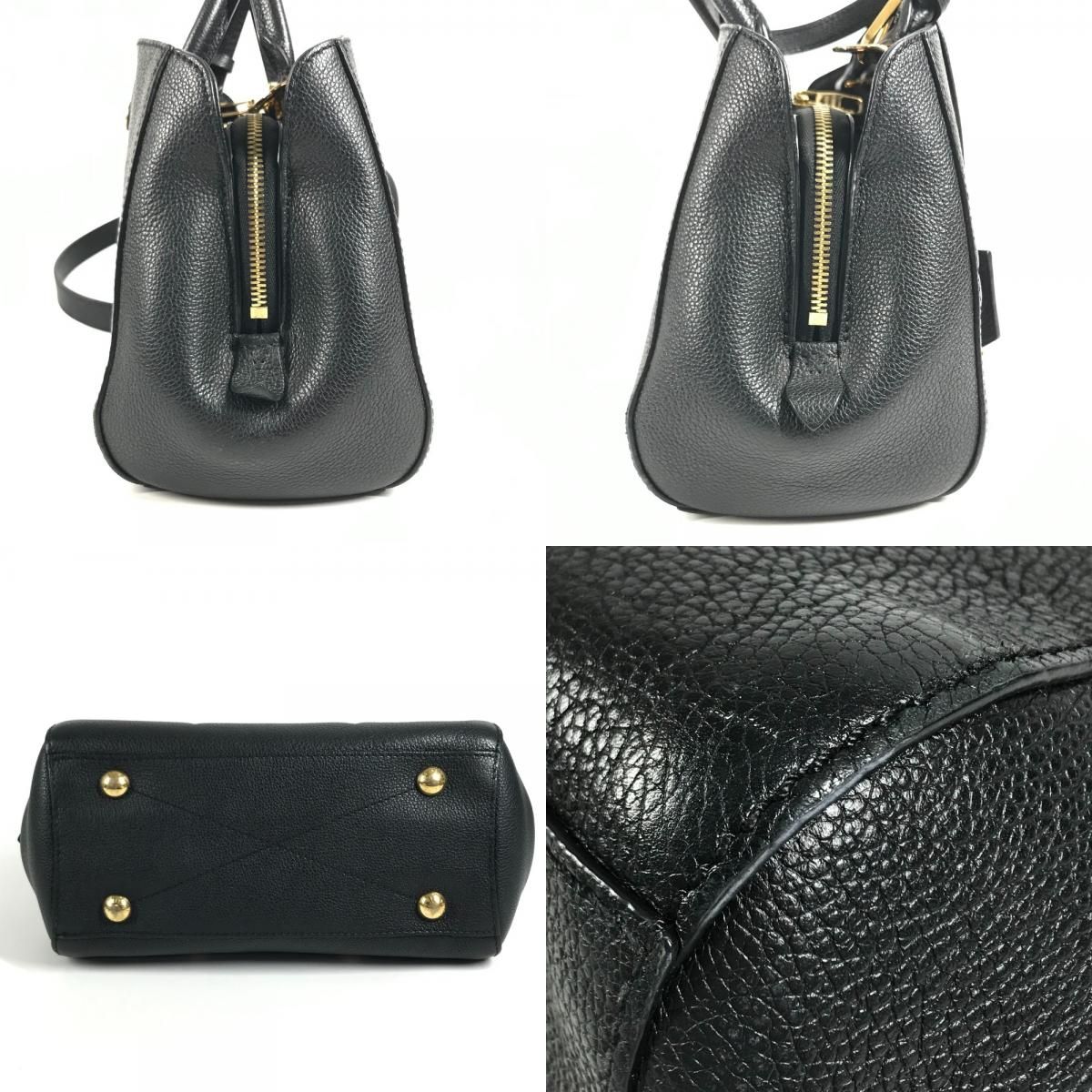 Louis Vuitton Handbag Montaigne BB Monogram Empreinte Leather Noir Black — view 8
