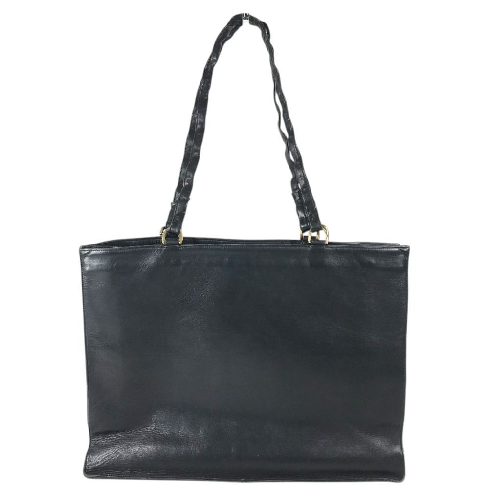 Chanel Shoulder Bag CC Logo Jumbo CC Vintage Leather Black — view 2