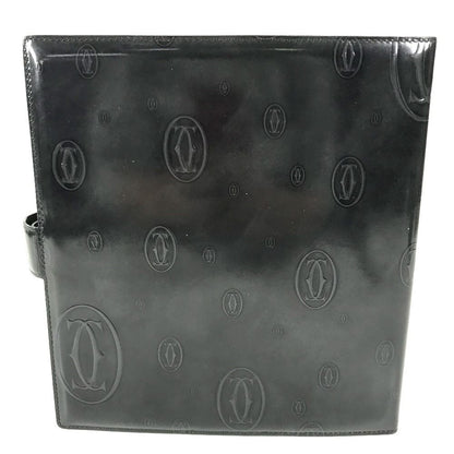 Cartier Agenda Cover Happy Birthday Logo Extra Large Leather Black — view 2
