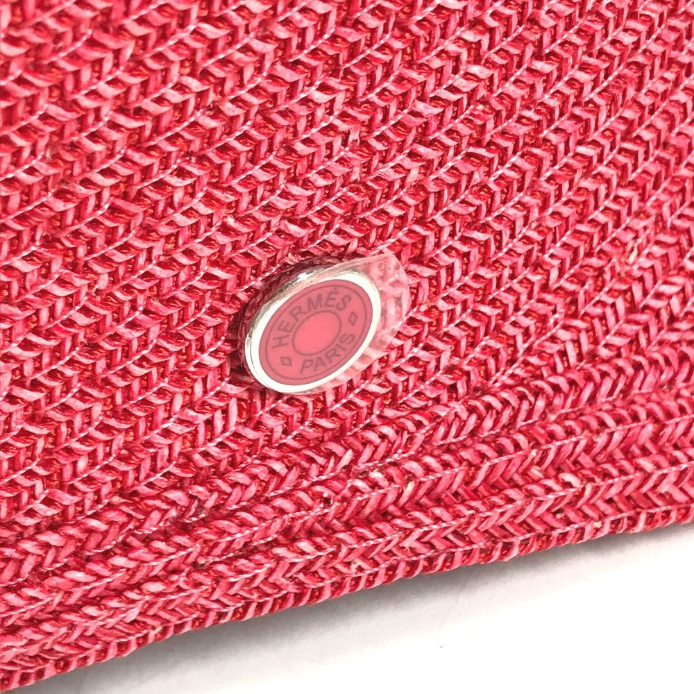 Hermes Cap Emma Summer Cap Series Logo Polyester Pink Hat — view 7