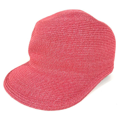 Hermes Cap Emma Summer Cap Series Logo Polyester Pink Hat