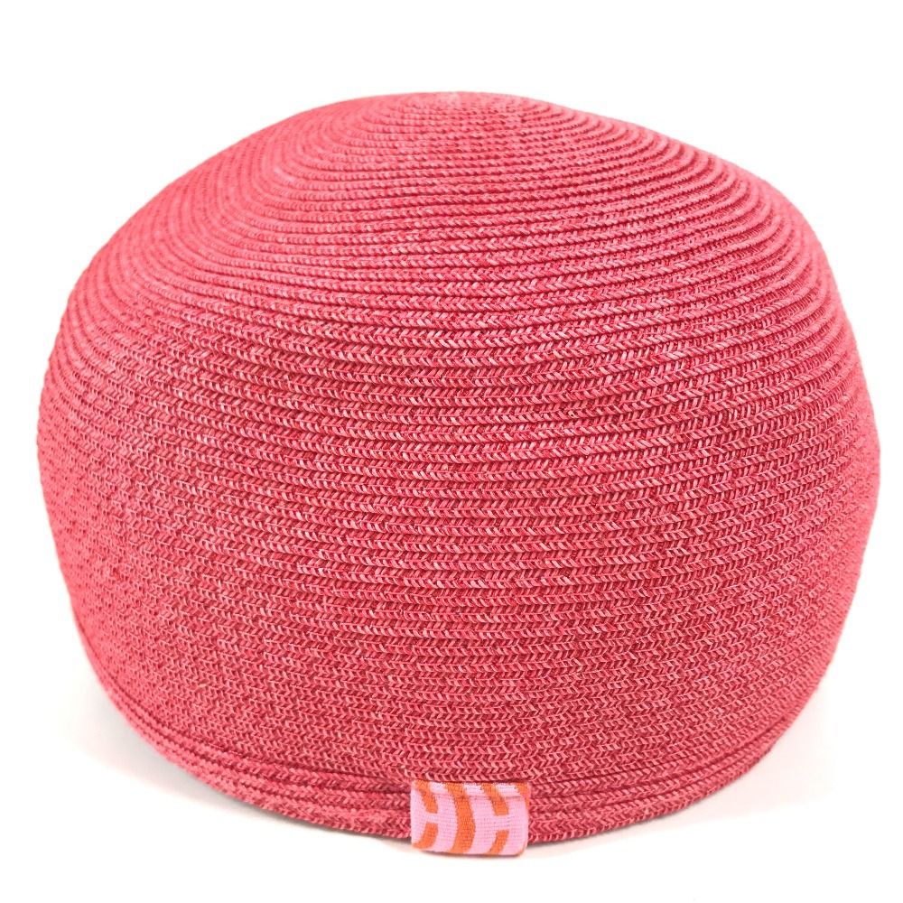 Hermes Cap Emma Summer Cap Series Logo Polyester Pink Hat — view 6
