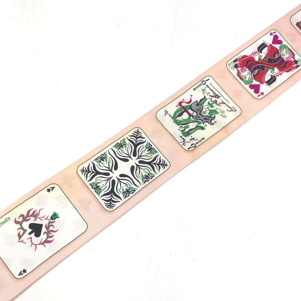 Hermes Scarf Twilly New Tag Silk Pink — view 4