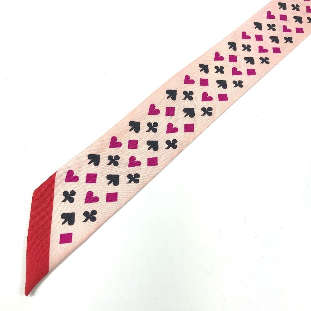 Hermes Scarf Twilly New Tag Silk Pink — view 6