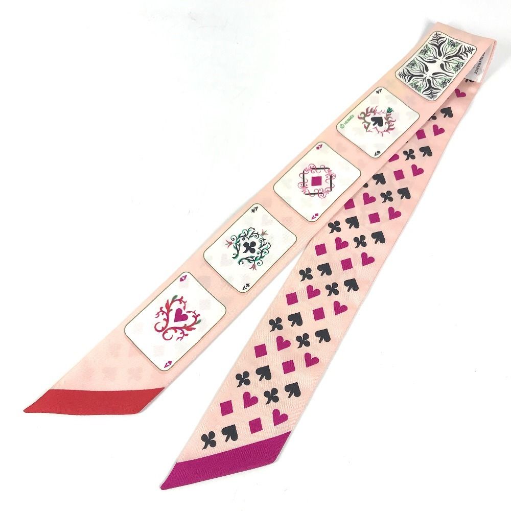 Hermes Scarf Twilly New Tag Silk Pink