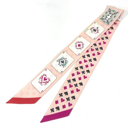 Hermes Scarf Twilly New Tag Silk Pink