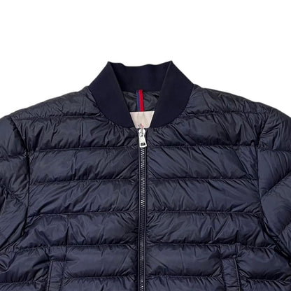 Moncler Down Jacket Robert Nylon Logo Patch Navy 2 — view 3