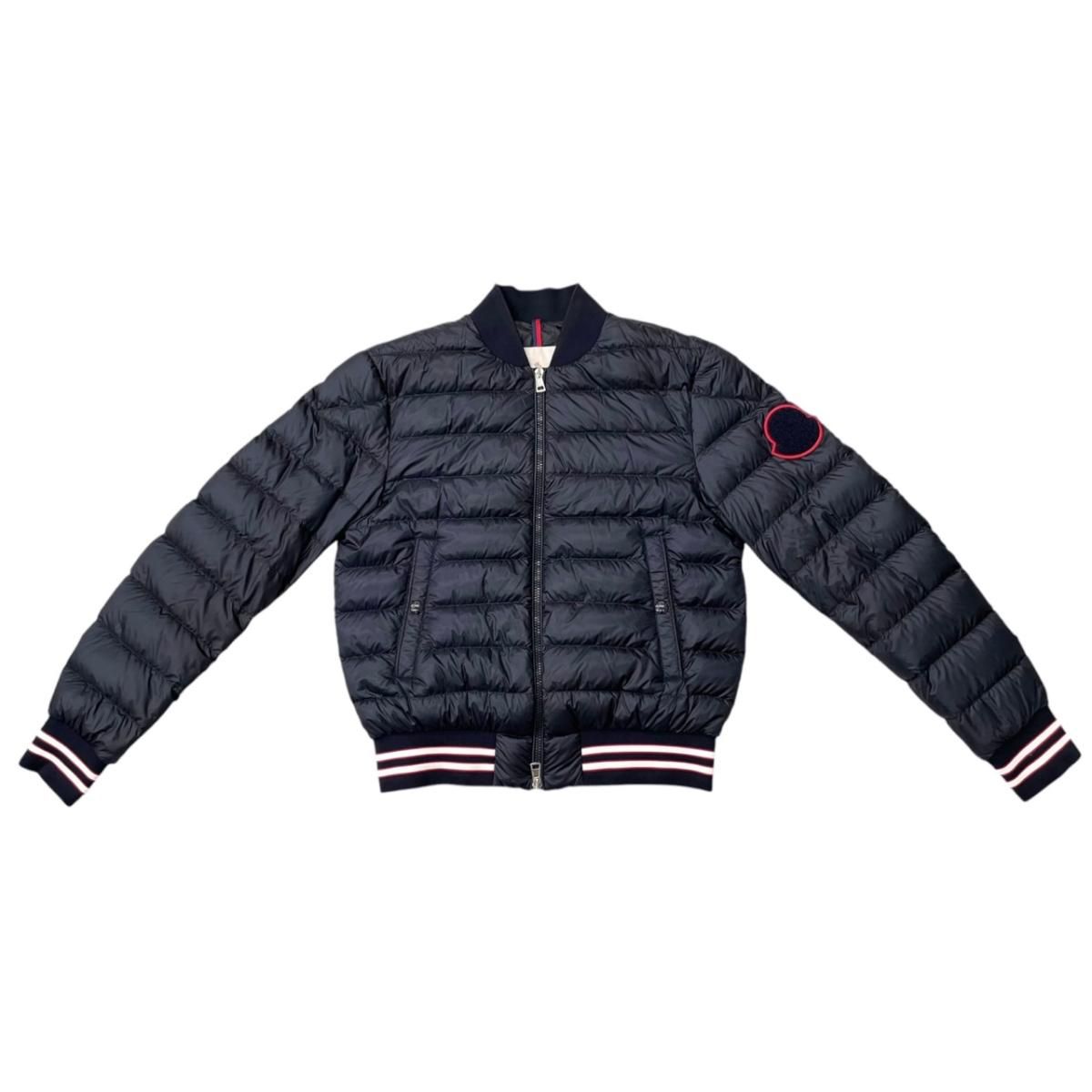 Moncler Down Jacket Robert Nylon Logo Patch Navy 2