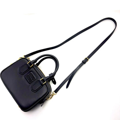 Miu Miu Arcadi Small 2-Way Bag Black Leather Handbag — view 6