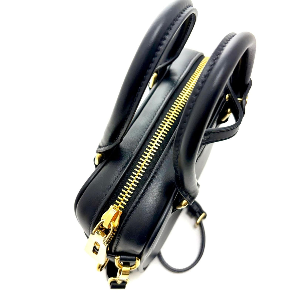 Miu Miu Arcadi Small 2-Way Bag Black Leather Handbag — view 4