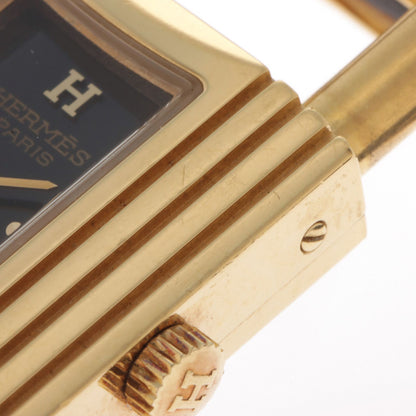 Hermes Kelly Watch Leather Black Dial Quartz — view 6