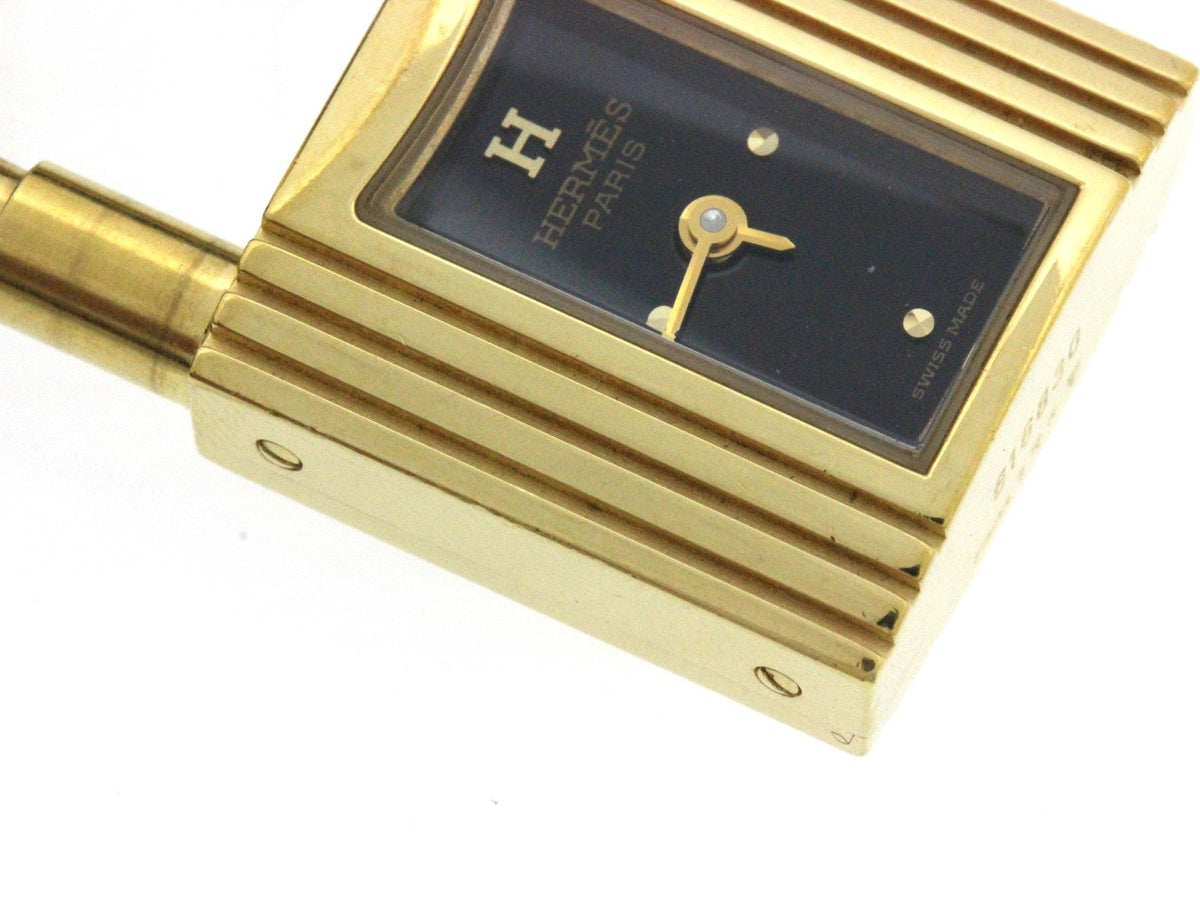 Hermes Kelly Watch Leather Black Dial Quartz — view 5