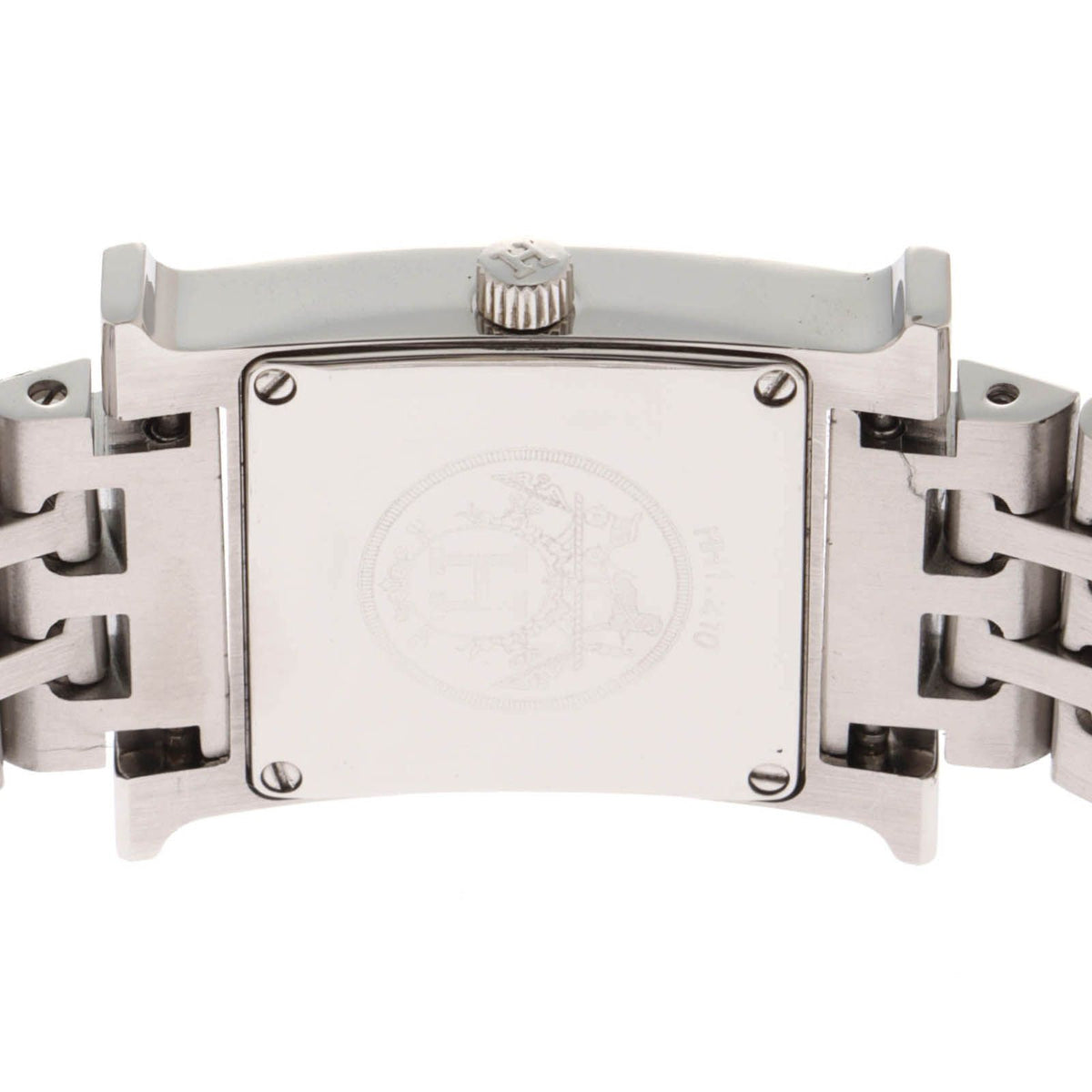 Hermes H Watch Stainless Ivory Quartz — view 5