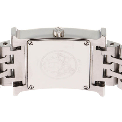 Hermes H Watch Stainless Ivory Quartz — view 5