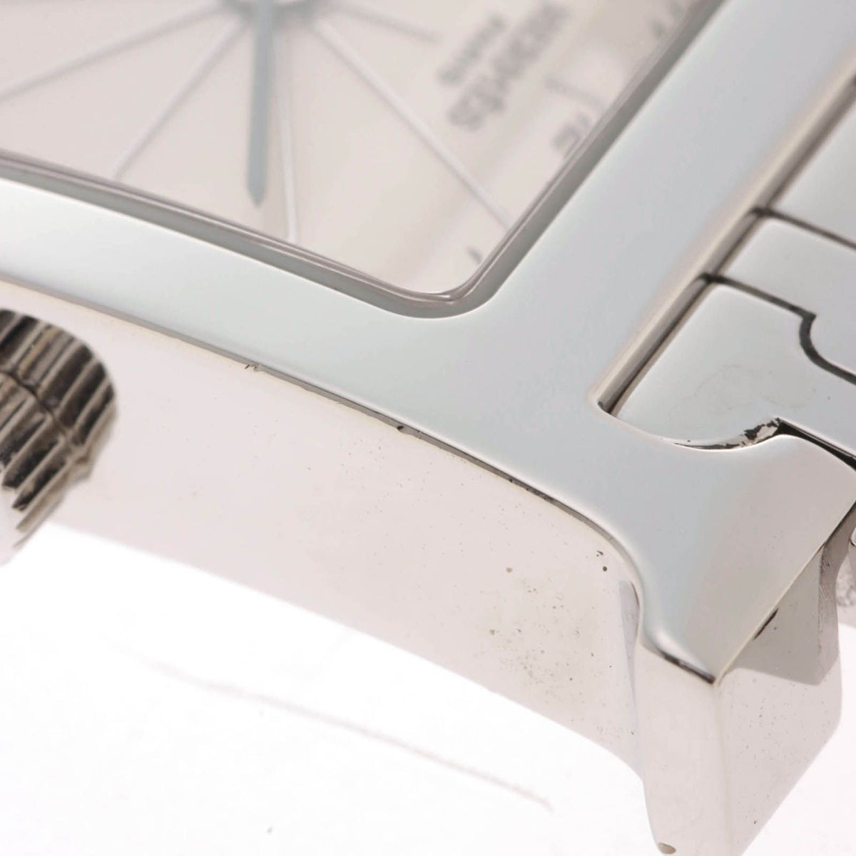 Hermes H Watch Stainless Ivory Quartz — view 6