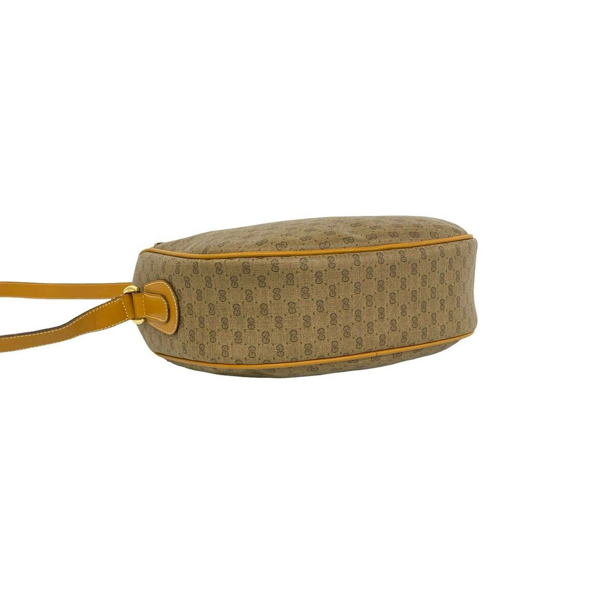 Gucci Vintage Sherry Line Micro GG Leather Shoulder Bag Pochette Brown — view 7