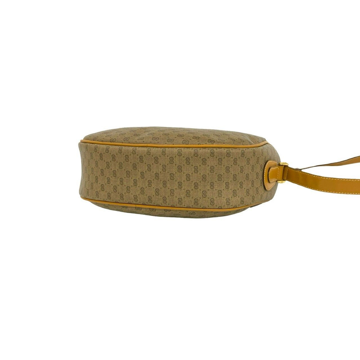 Gucci Vintage Sherry Line Micro GG Leather Shoulder Bag Pochette Brown — view 8